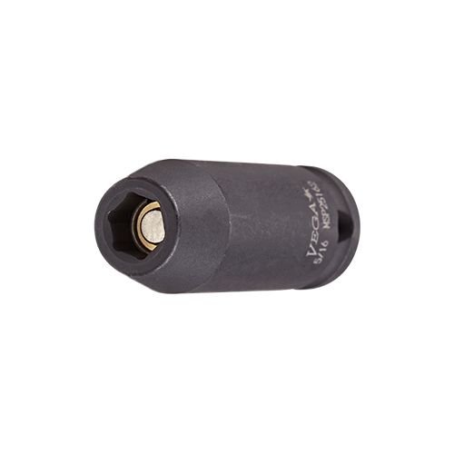 6-pt Magnetic Impact Sockets Long Length - 3/8" Sq Drive (SAE)