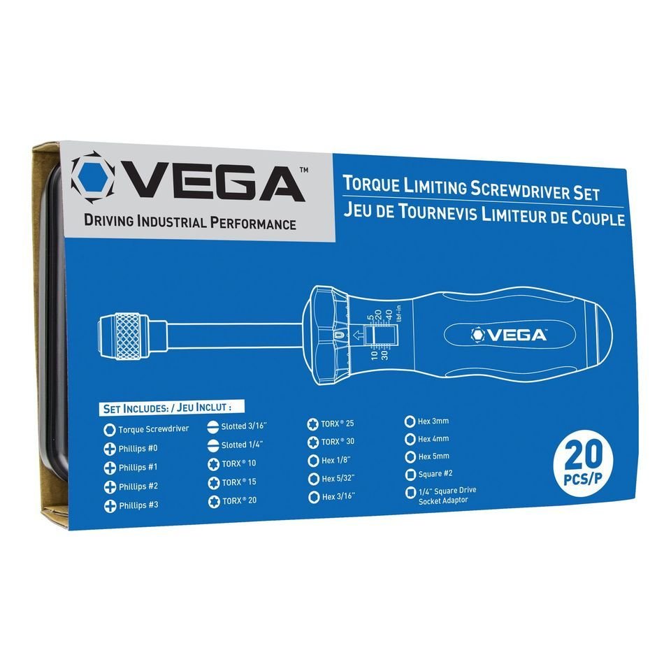 TORQUE LIMITING SCREWDRIVER SET