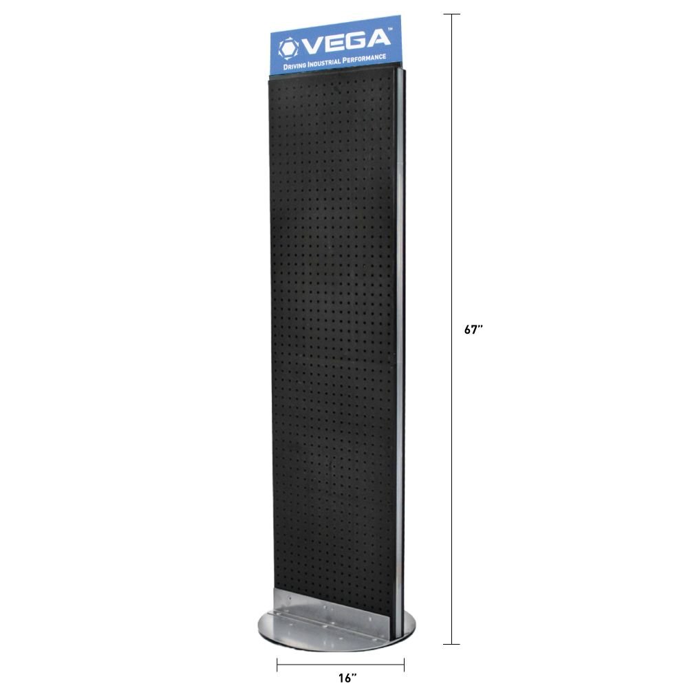 Rotating Floor Peg Board Display