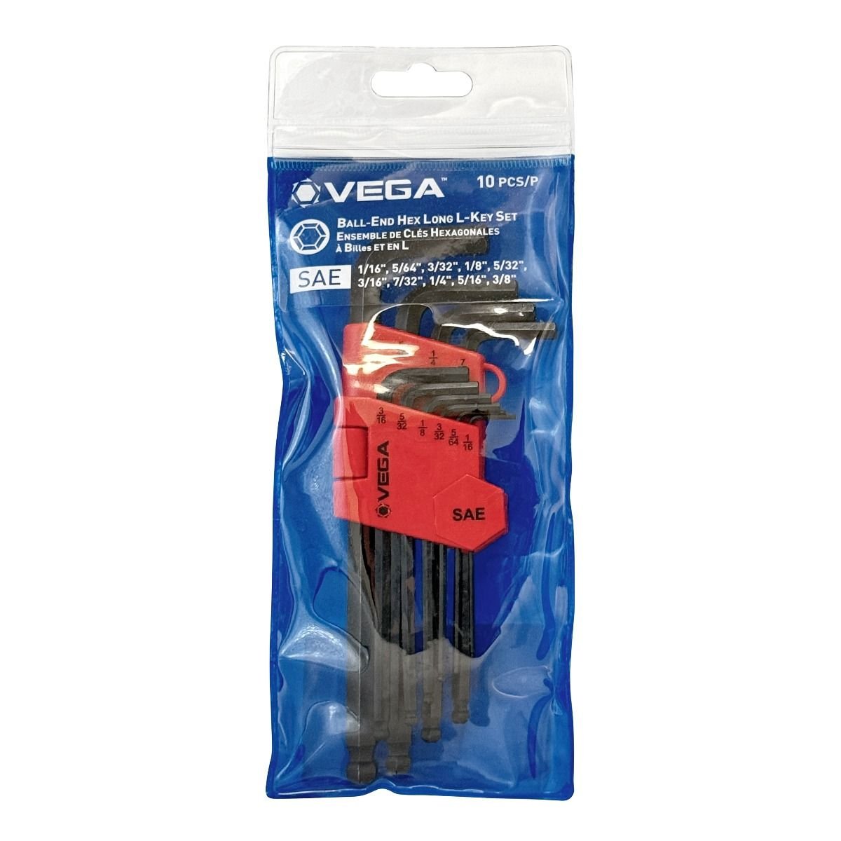 Ball-End Hex L-Key Set - SAE